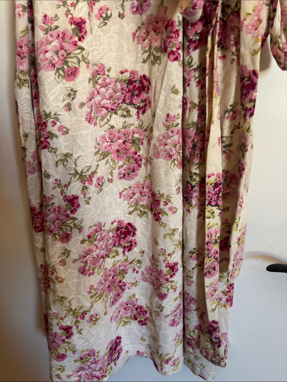 Victoria's Secret Pink Floral Lace-Trim Robe Hold Label - Picture 11 of 14